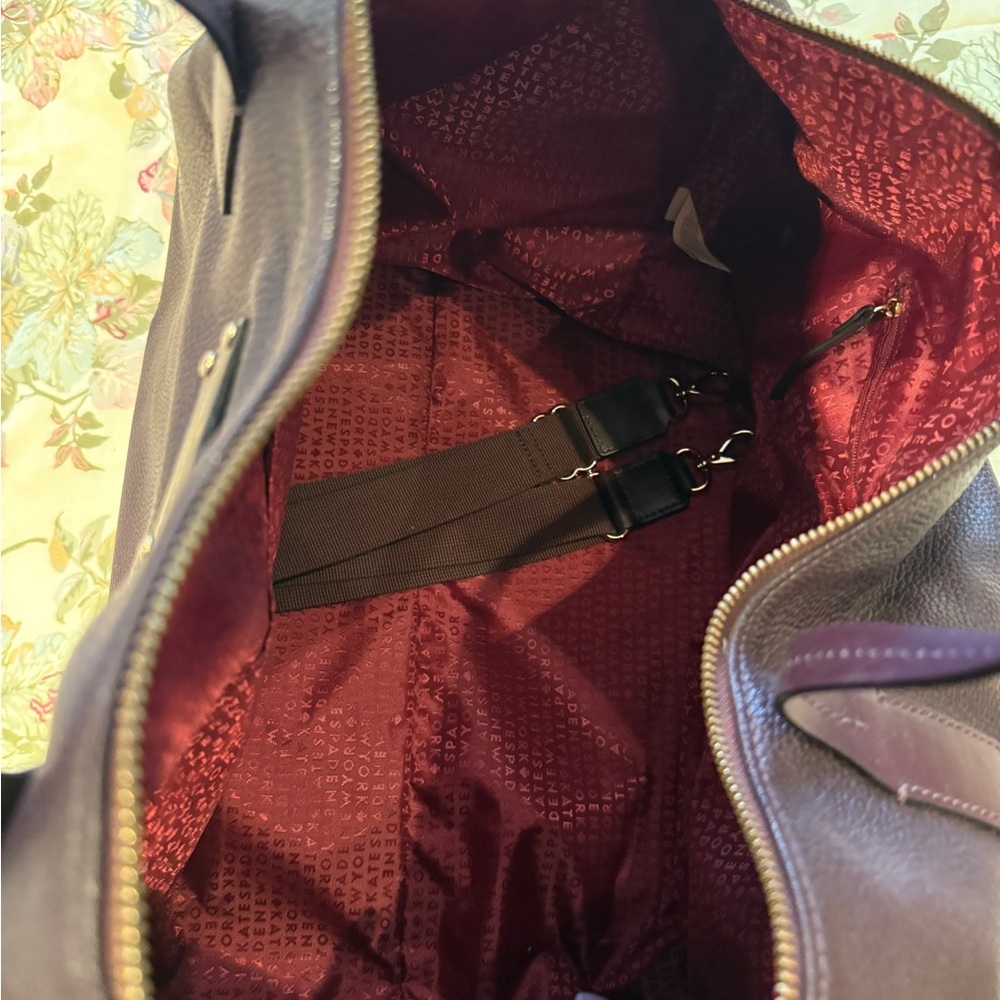 Kate Spade Dark Brown Men's Duffel Bag - Picture 7 of 14